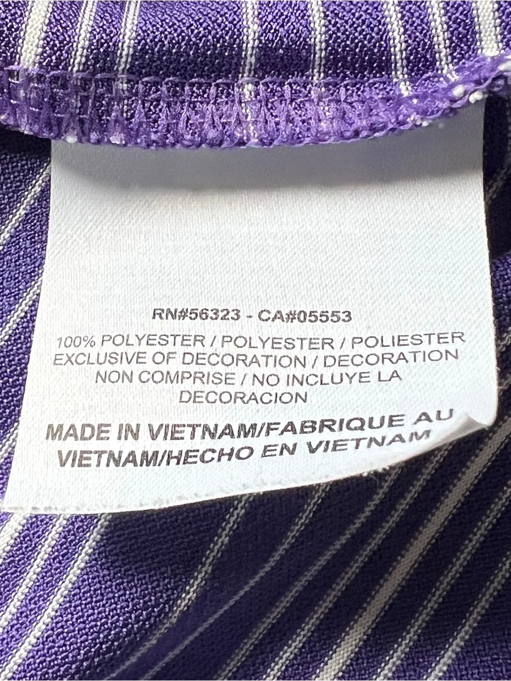 Nike Purple Striped Golf Polo